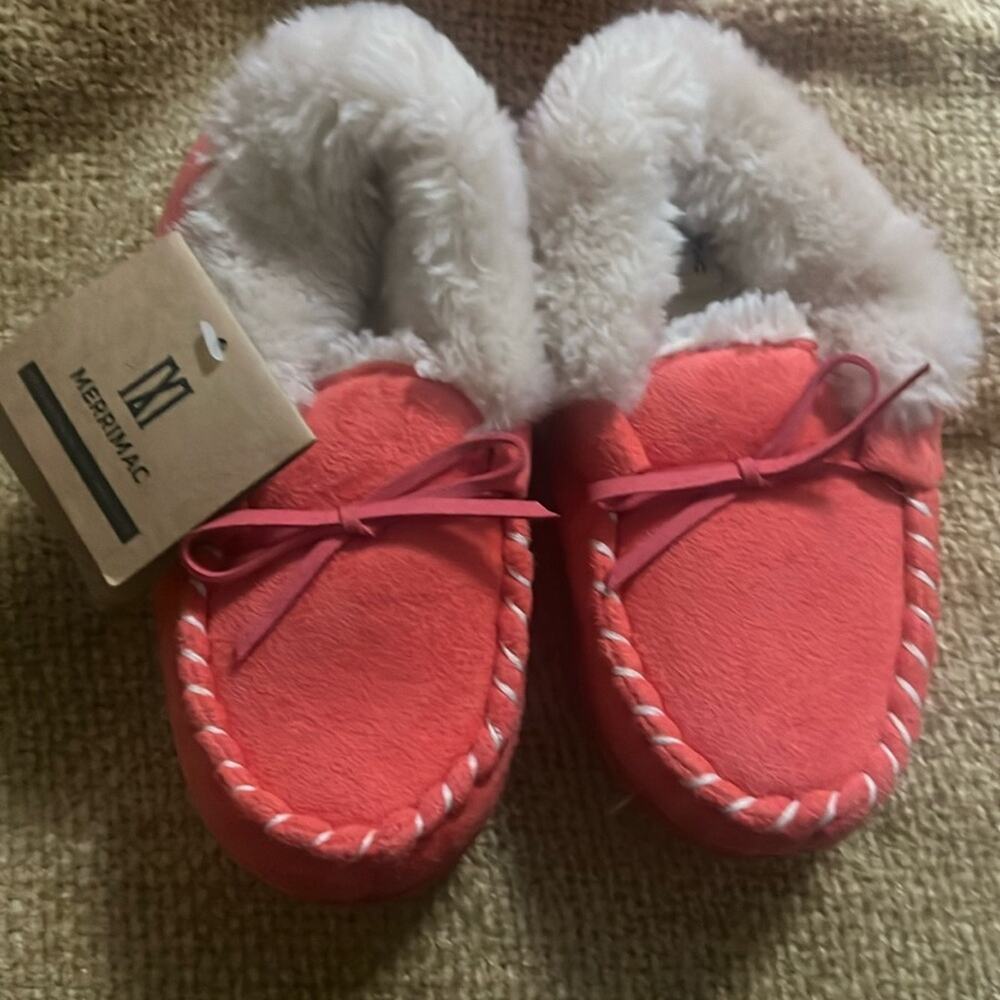 MERRIMACK GIRLS MOCCASIN SLIPPERS NWT SIZE‎ US 13-1